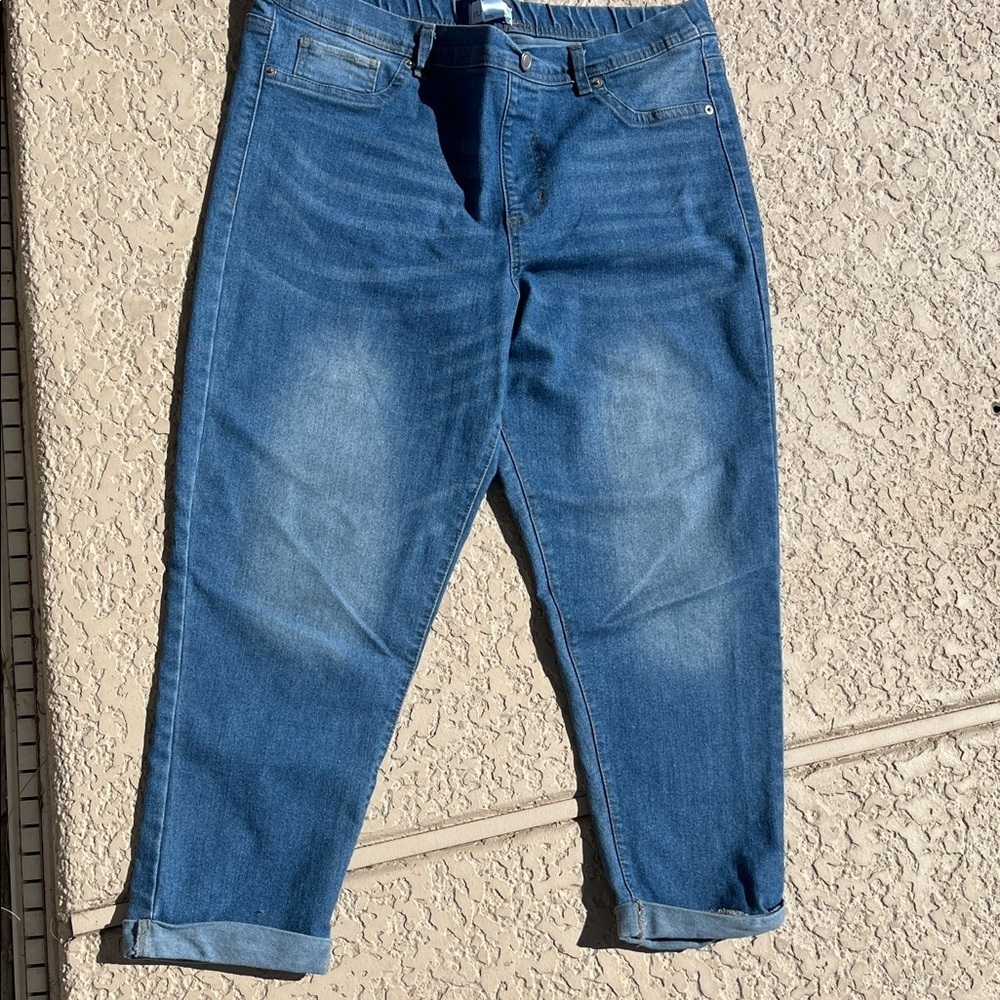 Just Be Pull On Jeans with faux fly and front pockets